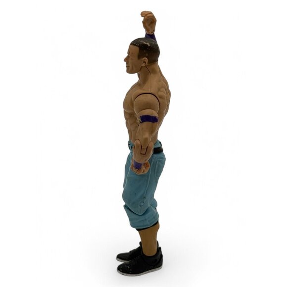 WWE John Cena Action Figure 6" Poseable Toy With Blue Pants & Black Shoes - Picture 2 of 6